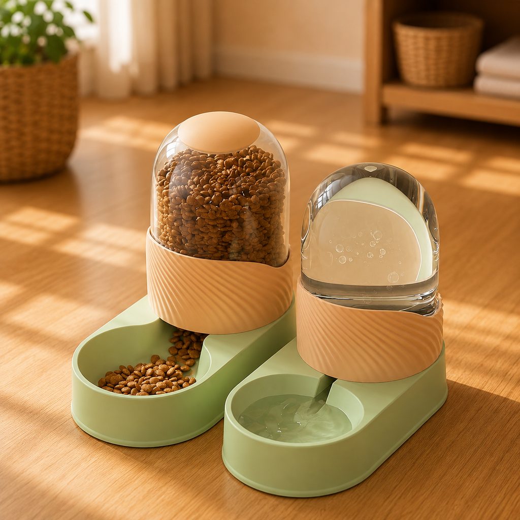 FlowFeast - Pet Feeder & Water Station Set